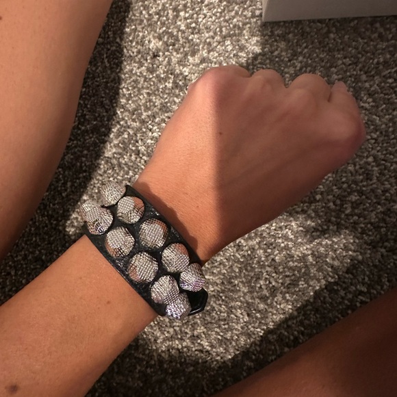 Balenciaga Arena Giant All Stud Two Row Bracelet - Picture 7 of 7